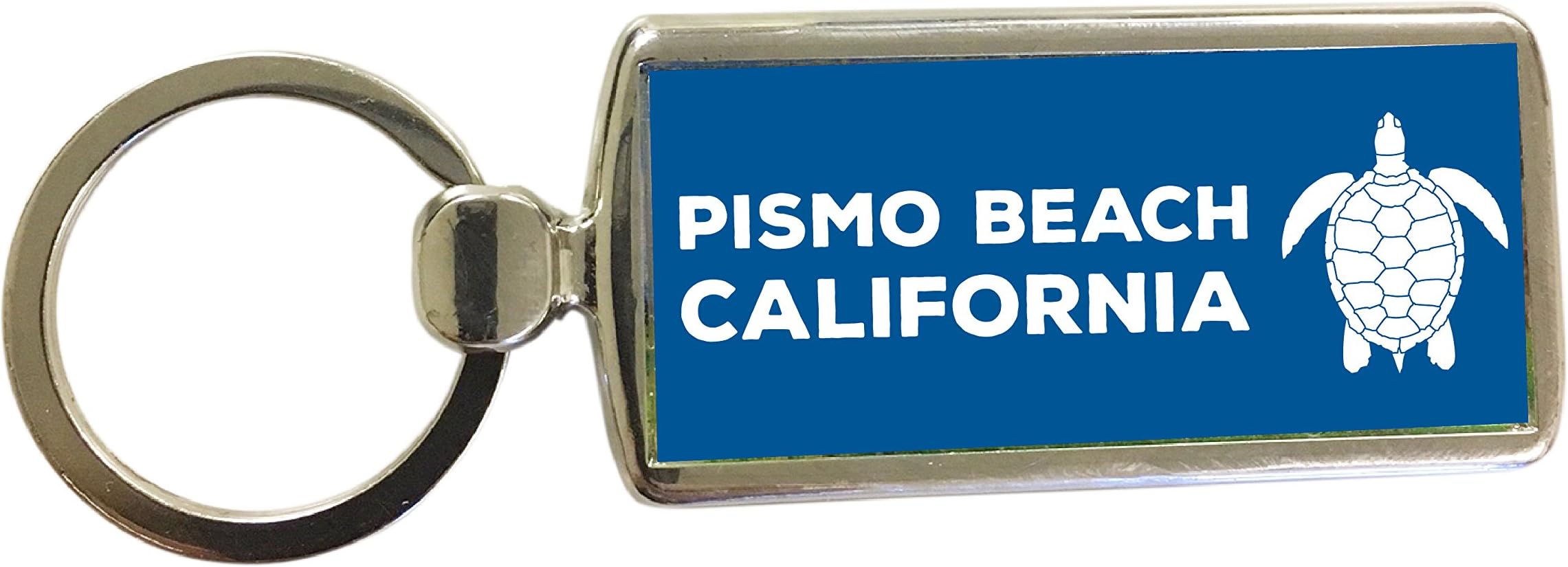 Pismo Beach California Nautical Ocean Trendy Pacific Coast Souvenir Metal Keychain