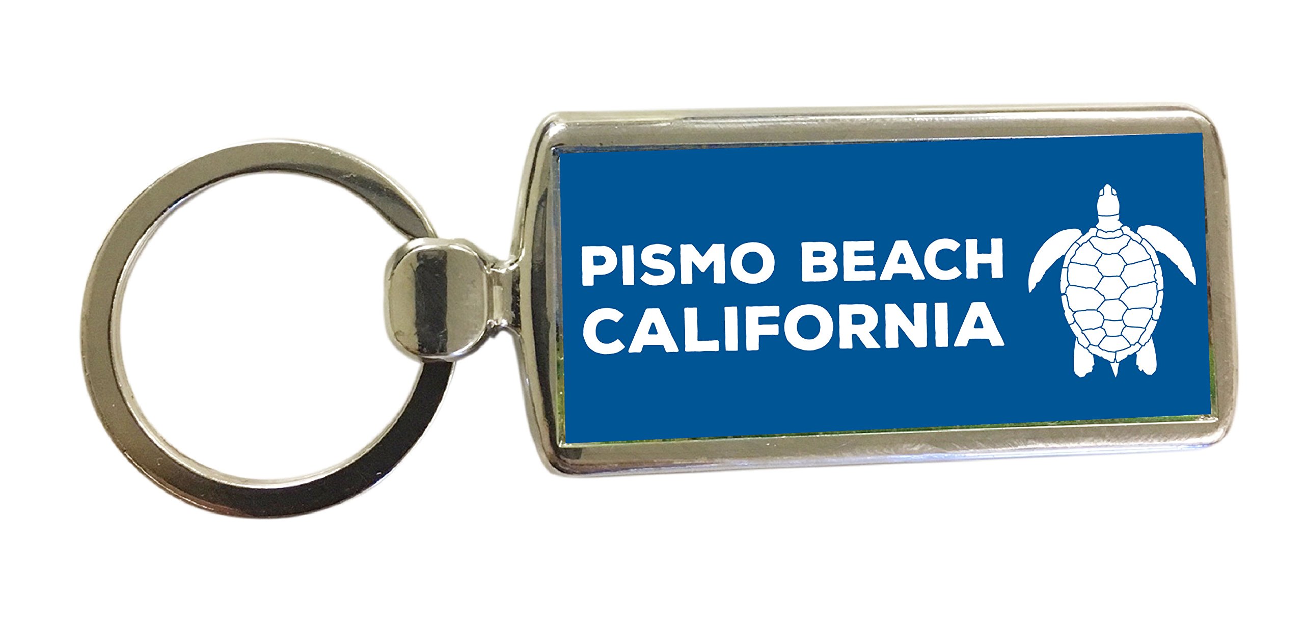 Pismo Beach California Nautical Ocean Trendy Pacific Coast Souvenir Metal Keychain