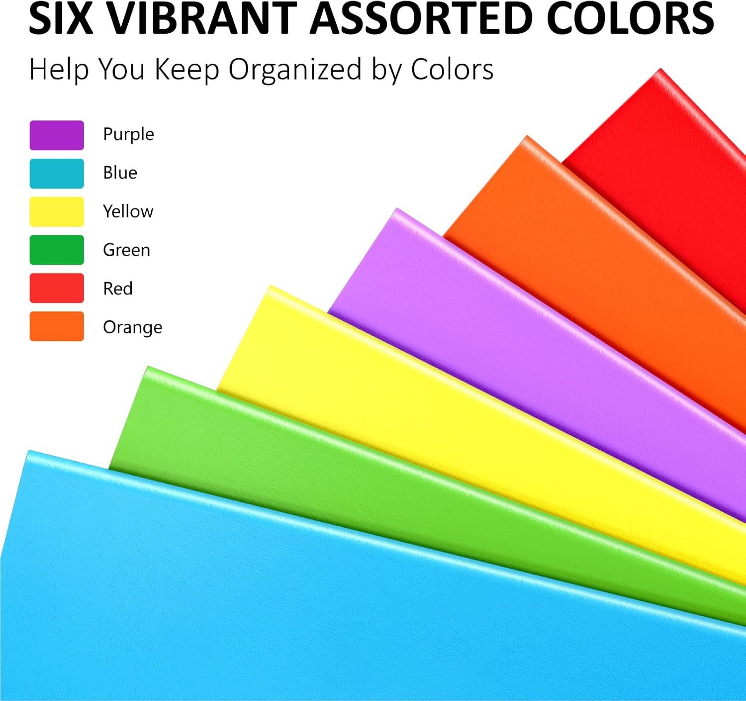 6 Pack Folders with Pockets, Plastic Pocket Folders,Cute Sweet Color Folder image 4