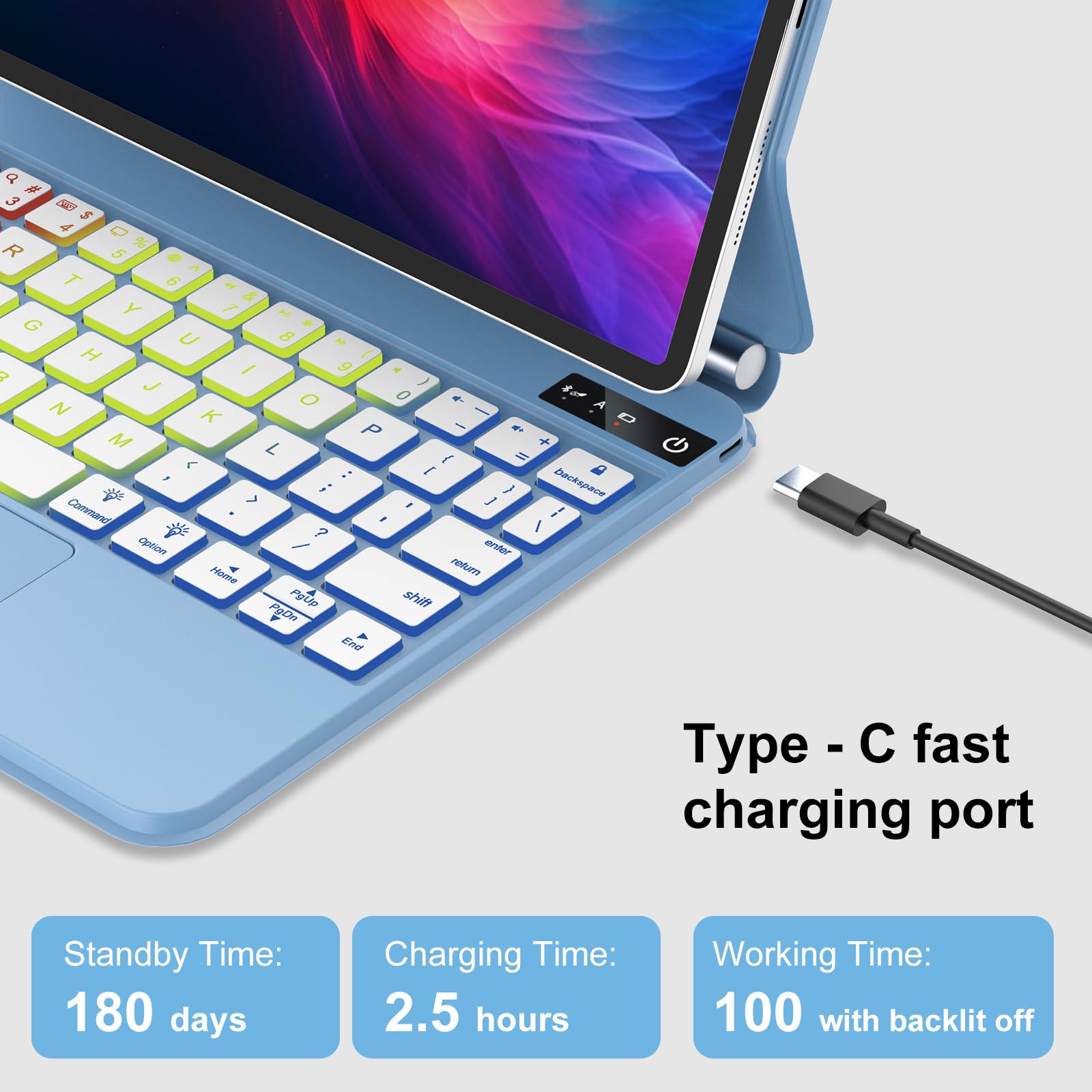 Amazon.com: Magic Keyboard Case for iPad Air 11 inch(M3 2025,M2