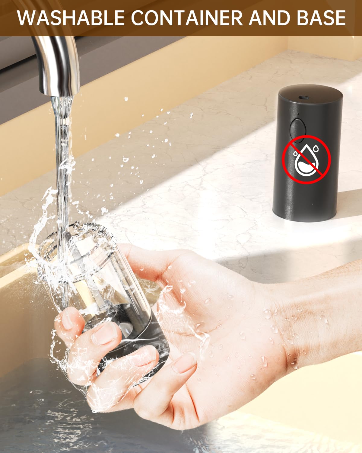 Molinillo de pimienta eléctrico recargable, molinillo de sal y pimienta con recipiente lavable de 3.2 fl oz, luz LED blanca y grosor ajustable externo, negro 7