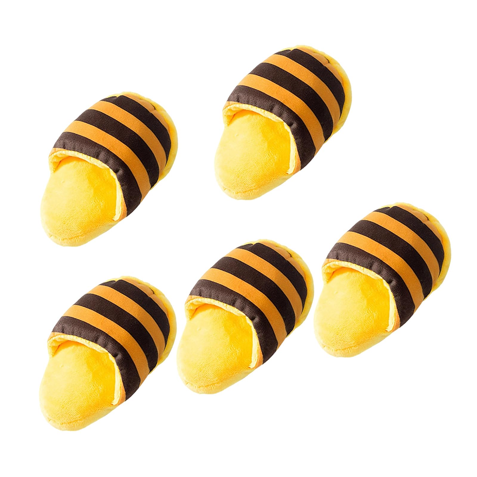 LLUJIAXI 5PCS Plush Squeaky Dog Toy Chew Resistant Puppy Teething Dog Chew Shoe Toy with Crinkle Sound for Small Middle Dogs