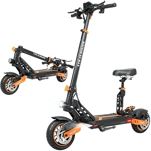 Electric Scooter for Adults, 1200/1600/5000/5600W Dual Motor Fast E Scooter, Up to 35-50 MPH Top Speed & 35-52 Miles Long Range, Dual Brake, Off-Road Tires, Foldable Scooter(UL Certificated)