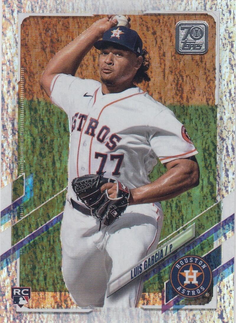 Baseball Trading Card 2021 Topps Factory Sets Hobby Foilboard #547 Luis Garcia EX/NM RC Rookie 175/310 Astros