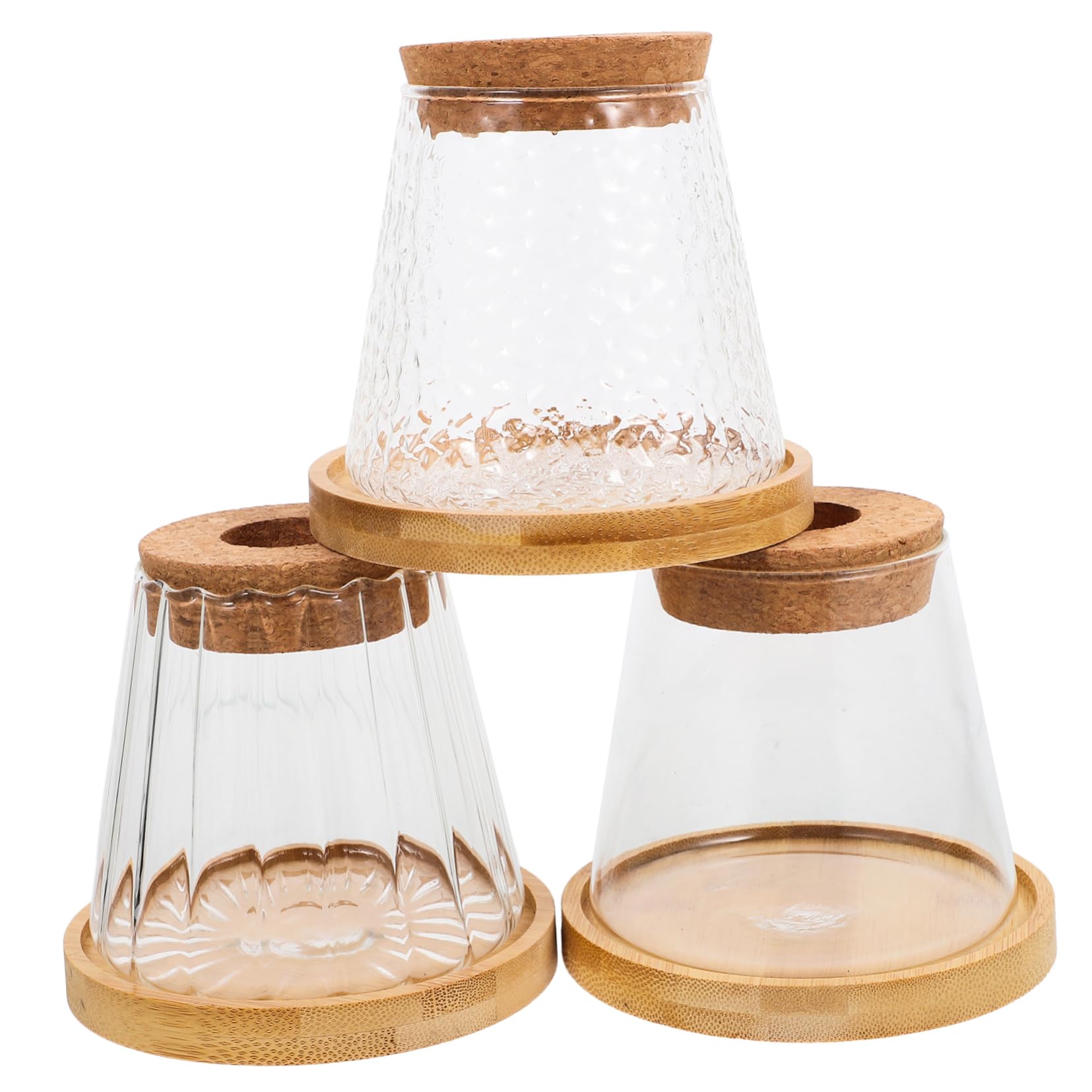 Vases de propagation hydroponiques Hemobllo avec plateau et bouchon