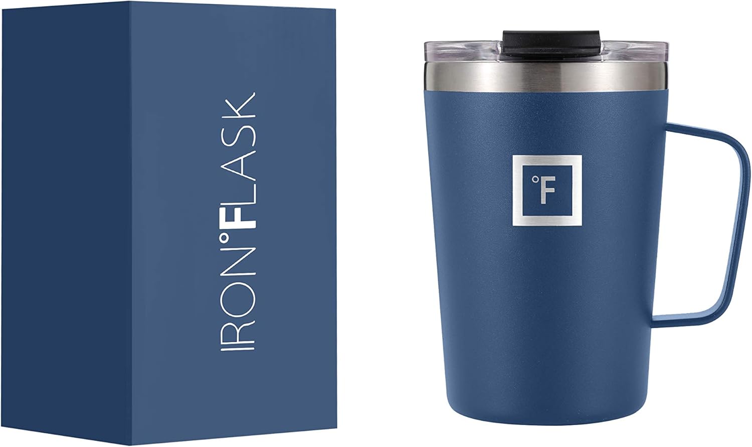 IRON °FLASK Grip Coffee Mug Leak Proof, Vacuum Insulated