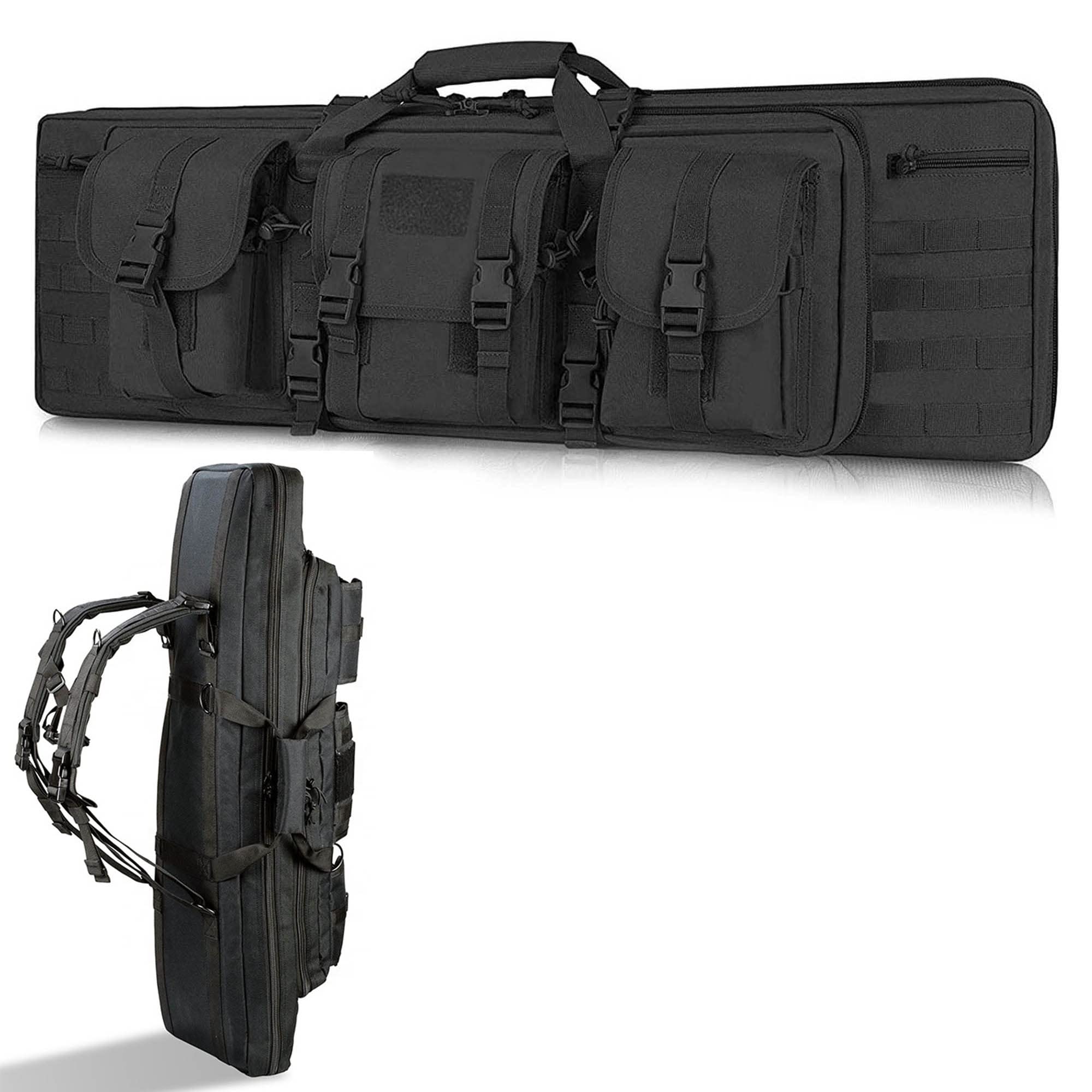 Taktyczna PodwóJna Torba Na Karabin MięKki Futerał Na Karabin Airsoft Pistol Case DłUgi Futerał Na Broń, Plecak Do Przechowywania I Transportu Broni Palnej Do Strzelania MyśLiwskiego
