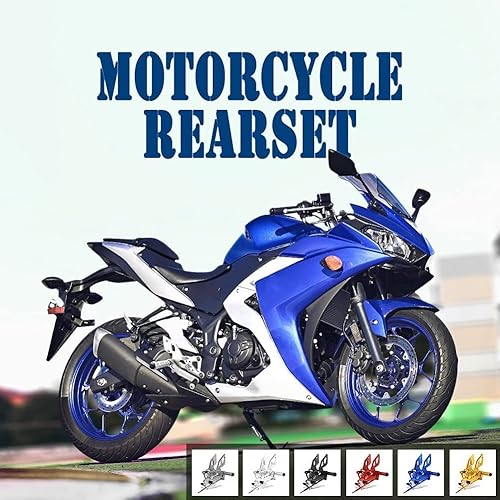 Miniatura 2 de Juego de soporte de estribera para Ya.maha YZFR25 YZFR25 YZFR3 YZF R25 R3 YZF-R25 YZF-R25 YZF-R3 MT 03 25 MT03 MT25 MT-03 MT-25 2014-2023 (Titito)