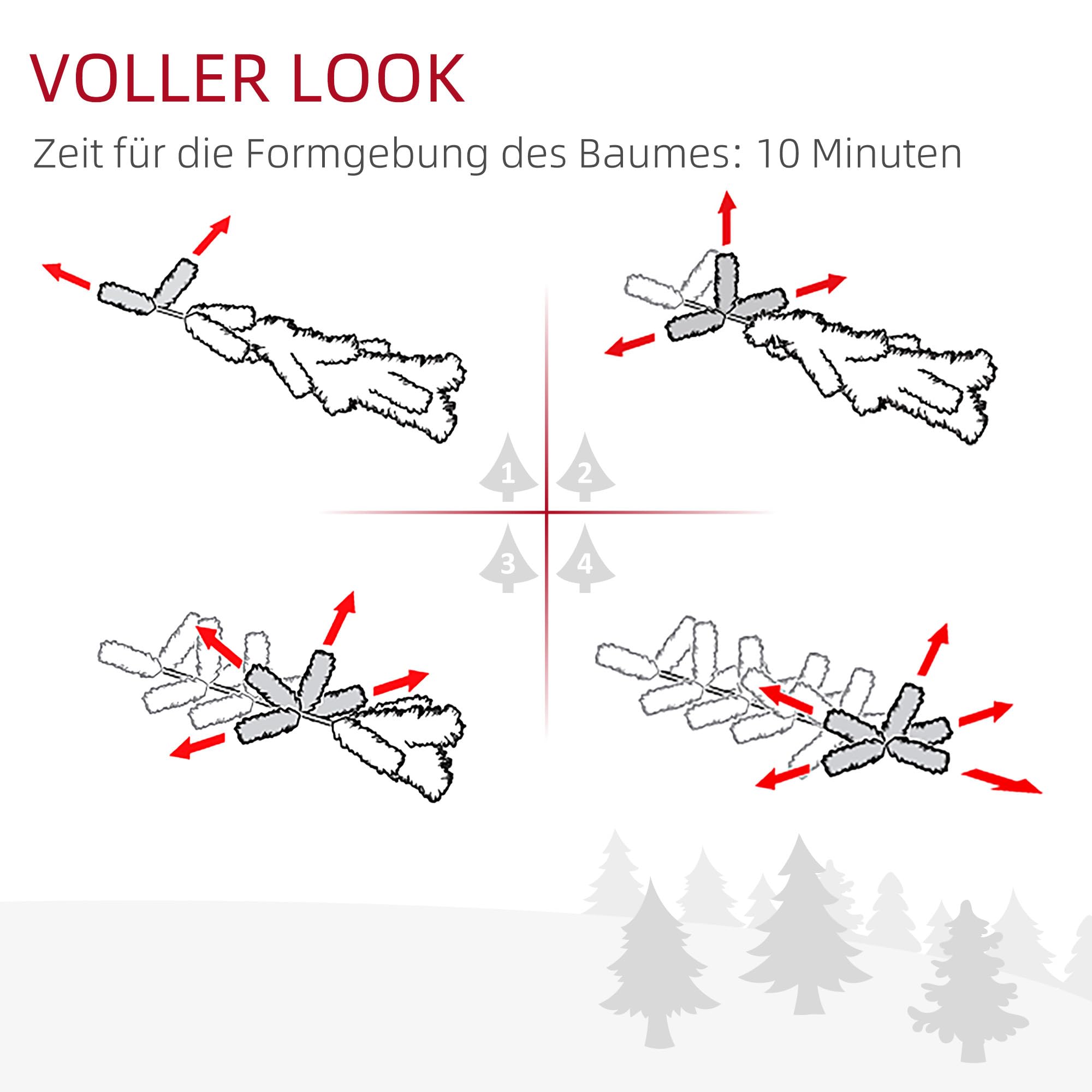 HOMCOM Mini Künstlicher Weihnachtsbaum 100 cm mit Schnee, 130 Spitzen | Künstlich Tannenbaum, Christbaum mit Topf, Weihnachtsdeko für Drinnen, Büro, Wohnzimmer
