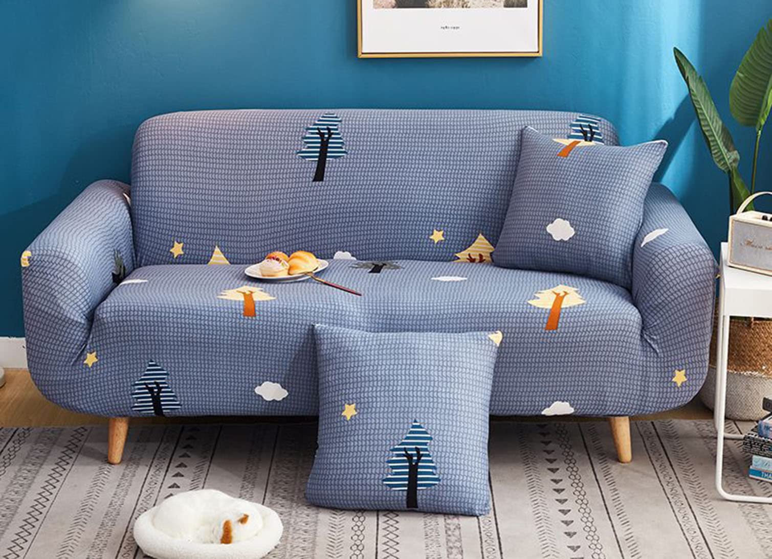 Housse de canapé extensible universelle 2 places extensible 145-180 cm