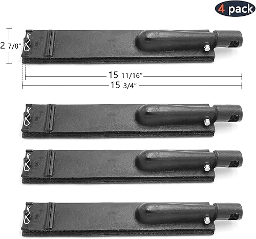 Miniatura 7 de Hongso Juego de tubos de quemador de gas de hierro fundido de 15 34 pulgadas, piezas de repuesto para barbacoa Old Bull de 4 quemadores, Nexgrill