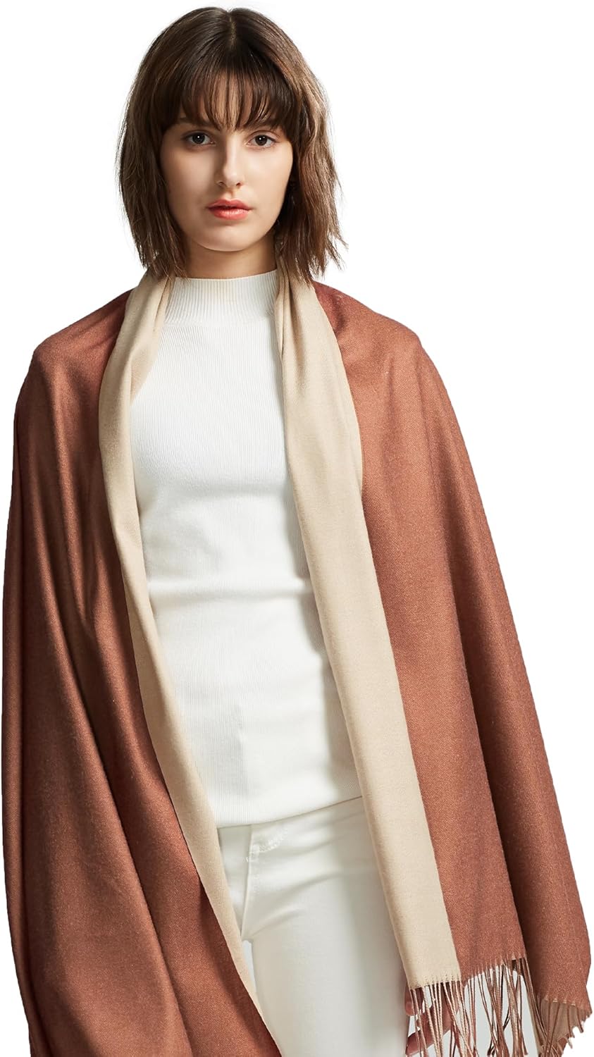 maamgic Women's Winter Scarf Soft Warm Scarf for Women Cozy Shawl Wraps for Women Lightweight Pashmina Style Wrap - Image 2