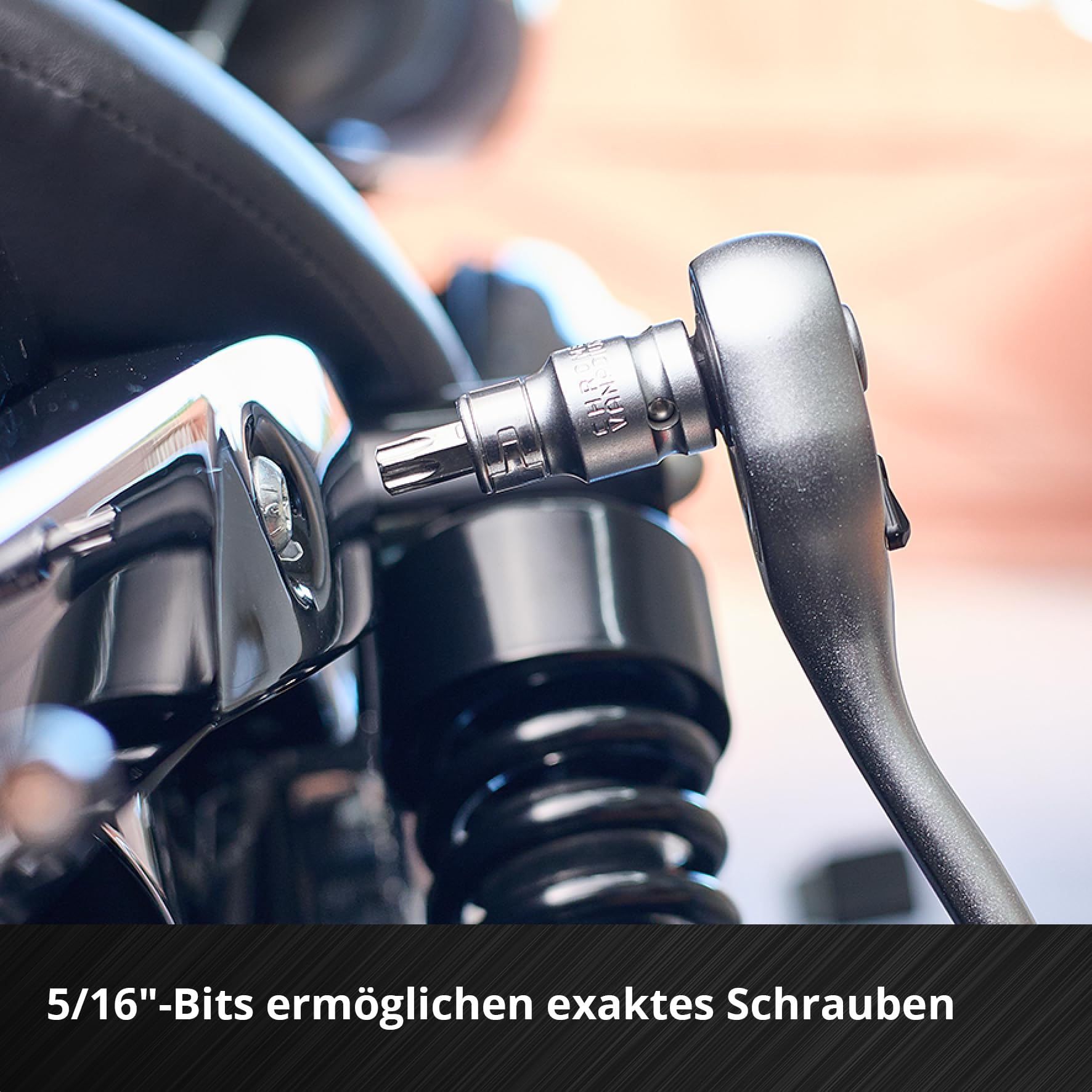 Original Einhell E-Case 92-tlg. Werkzeugkoffer Werkstatt (Werkstattausstattung, KFZ-Stecknüsse, Bit-Zubehör, Stecknuss-Set, Umschaltknarren, Sechskant-Stiftschlüssel, Systemkoffer)