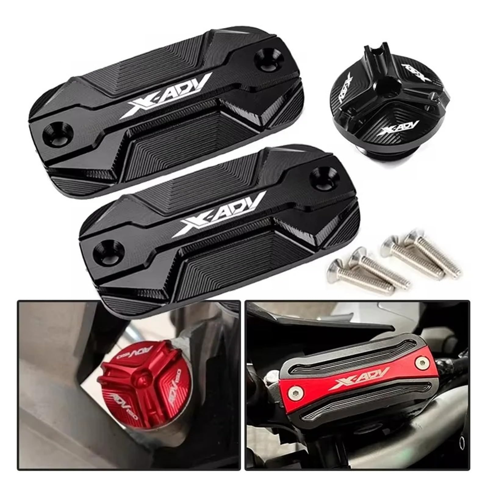 Motociclette Tappo Serbatoio Freni Per XADV X-ADV X ADV 300 750 1000 2017-2021 2022 2023 2024 Copertura Del Serbatoio Del Liquido Dei Freni Del Motociclo E Tappo Di Riempimento Olio Motore