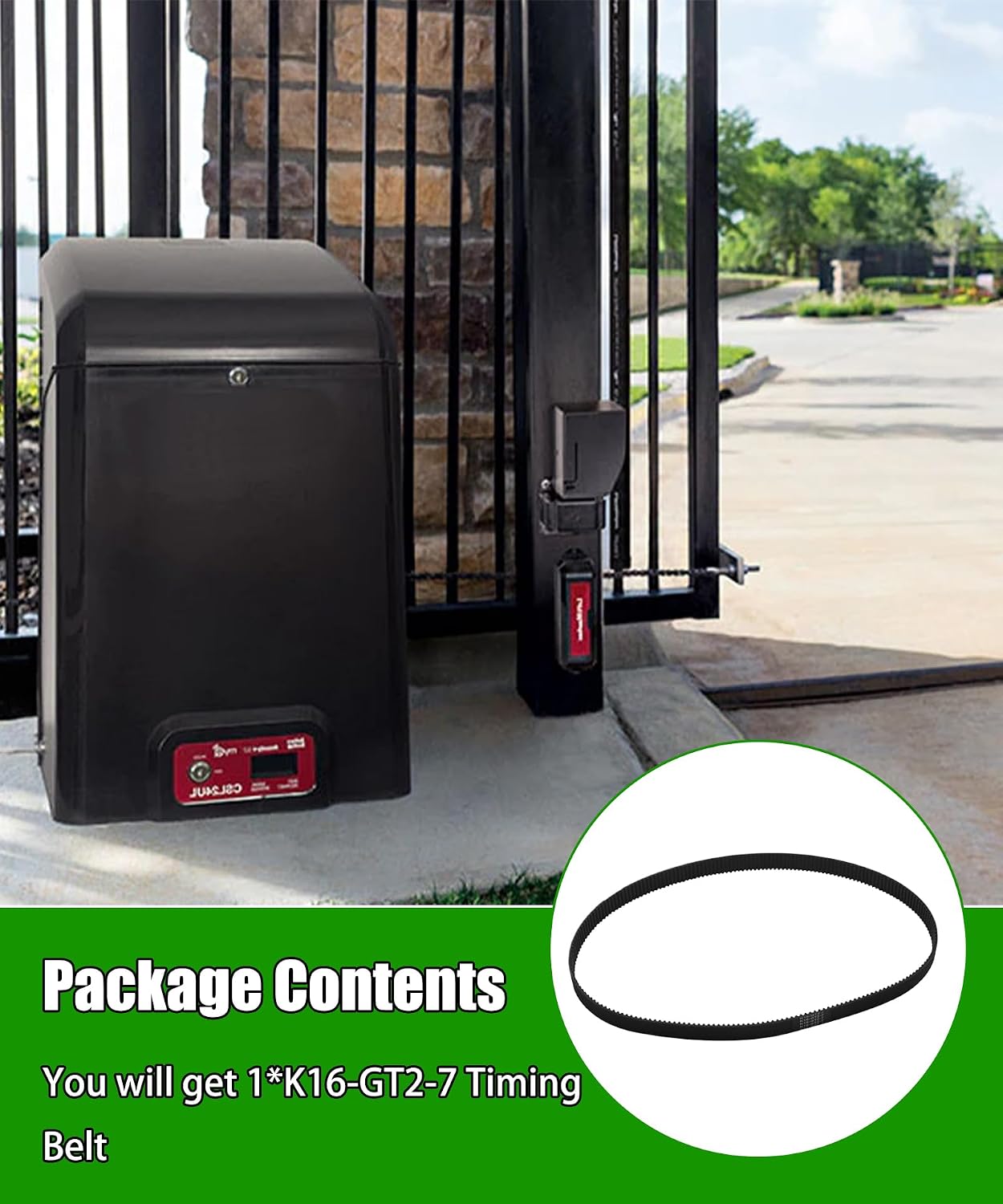 K16-GT2-7 Timing Belt Fits for CSL Series Sliding Door Operators CSL24V CSL24U CSL24UL CSL24UV CSL24VH CSL24VDC Models