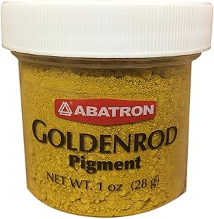 Universal Powdered Pigment for Epoxies and Wood Patching Compounds - Goldenrod - 1 oz