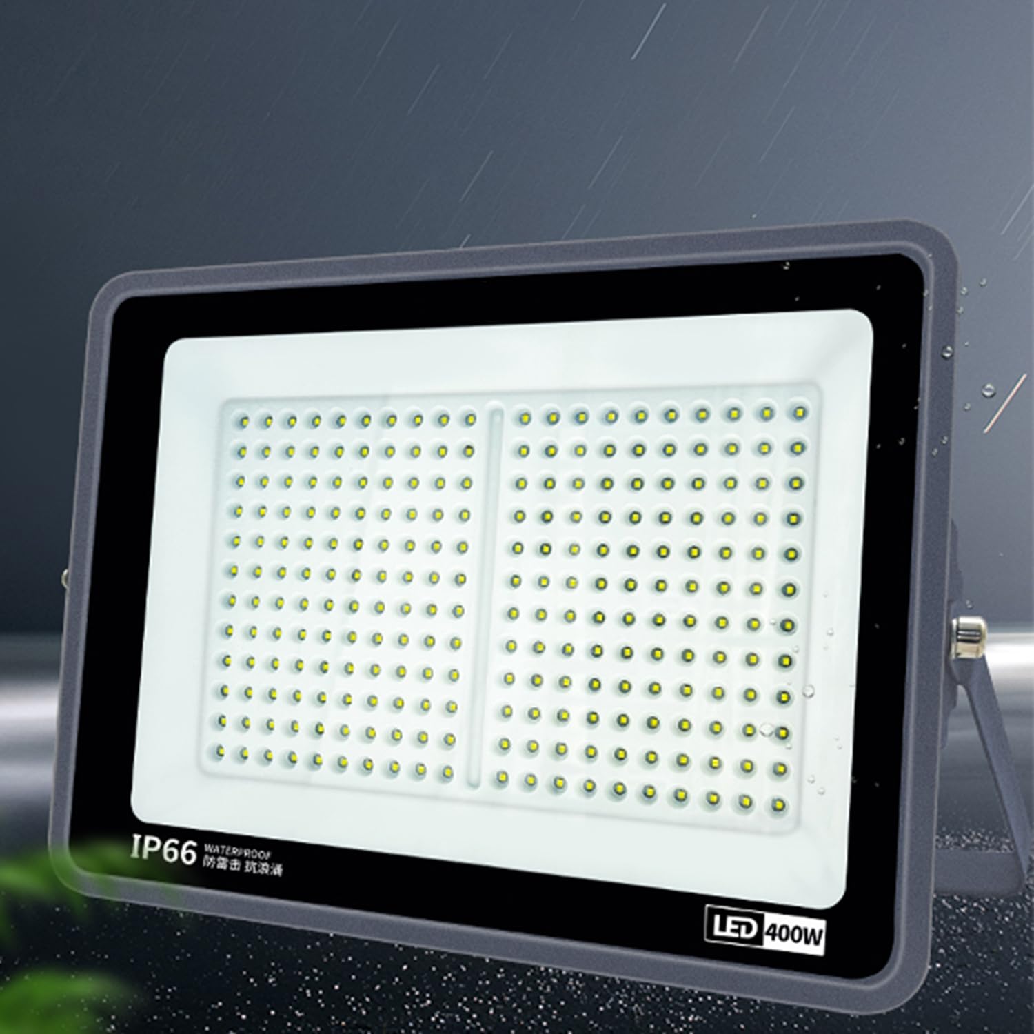Luces de Trabajo, Luces LED de Seguridad 50-400 W, 6000 K, iluminación Alta luminosidad for Patios, Jardines, estadios y Parques Infantiles(400W)