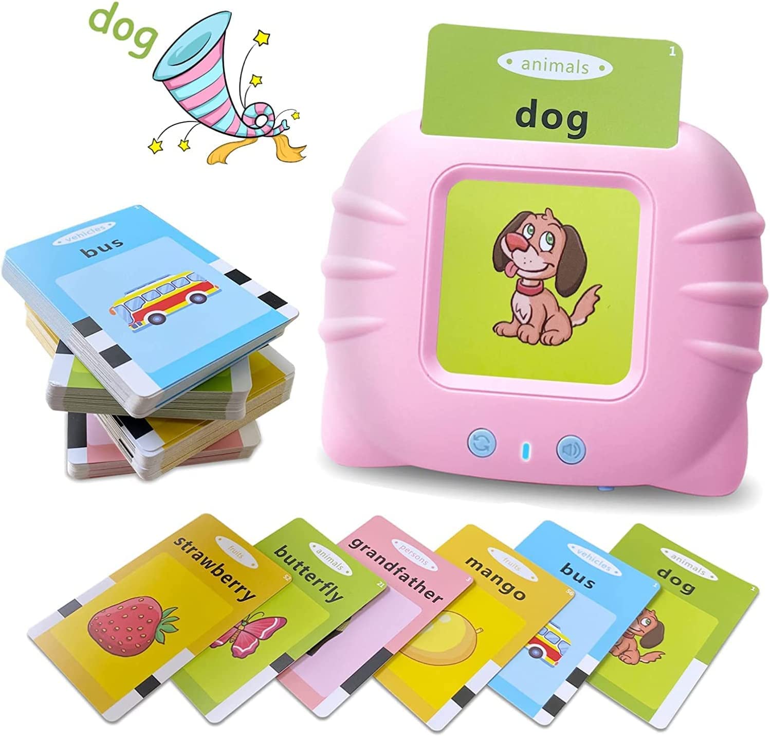 Toyshine Talking Flash Cards Educational Learning Toys for Toddlers Montessori Toys Flash Cards for Age 2 3 4 5 6 | 112 Cards, Pink (B0BBZTNY2J) Amazon Price History, Amazon Price Tracker