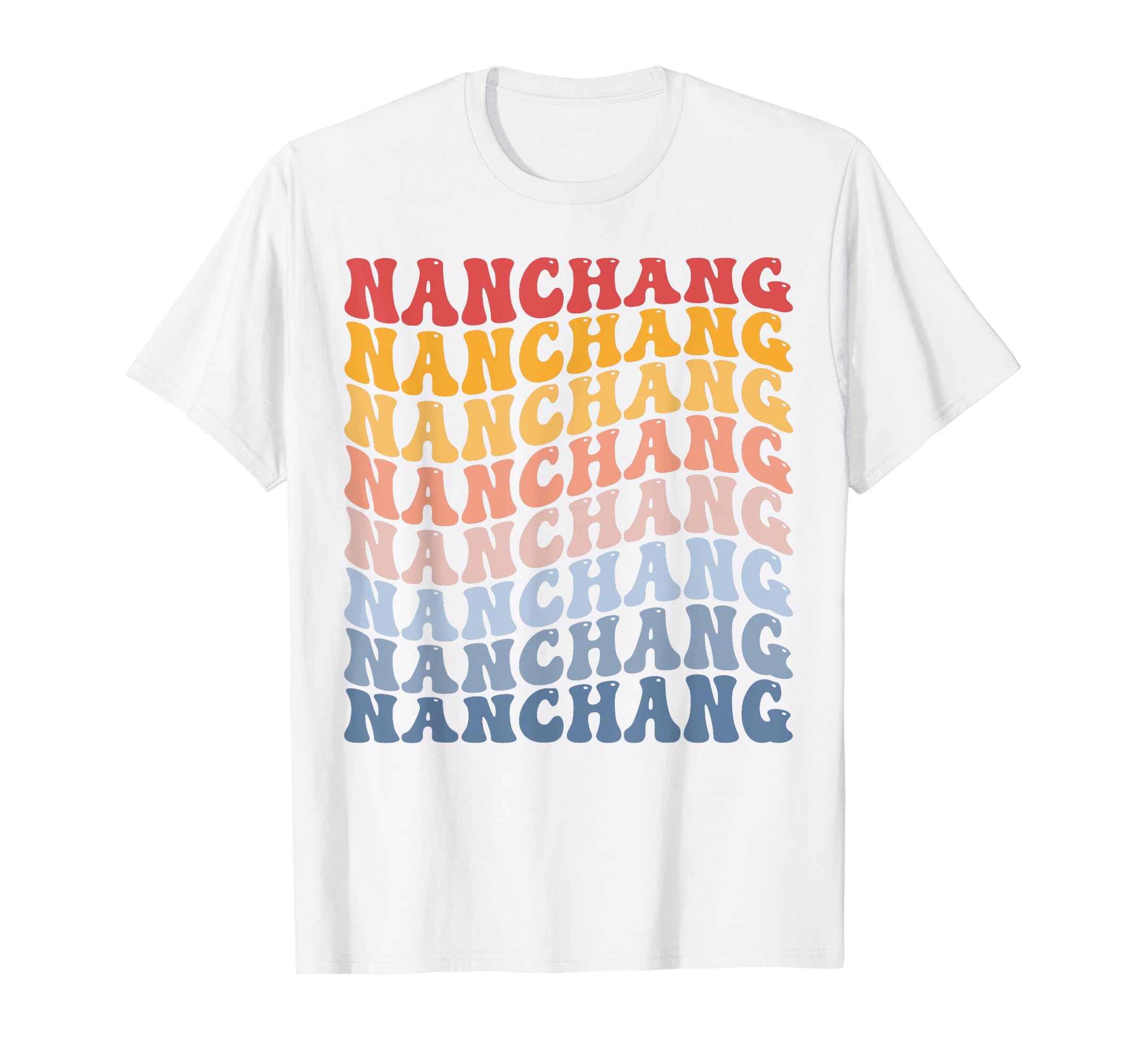 Nanchang City Groovy Retro T-Shirt