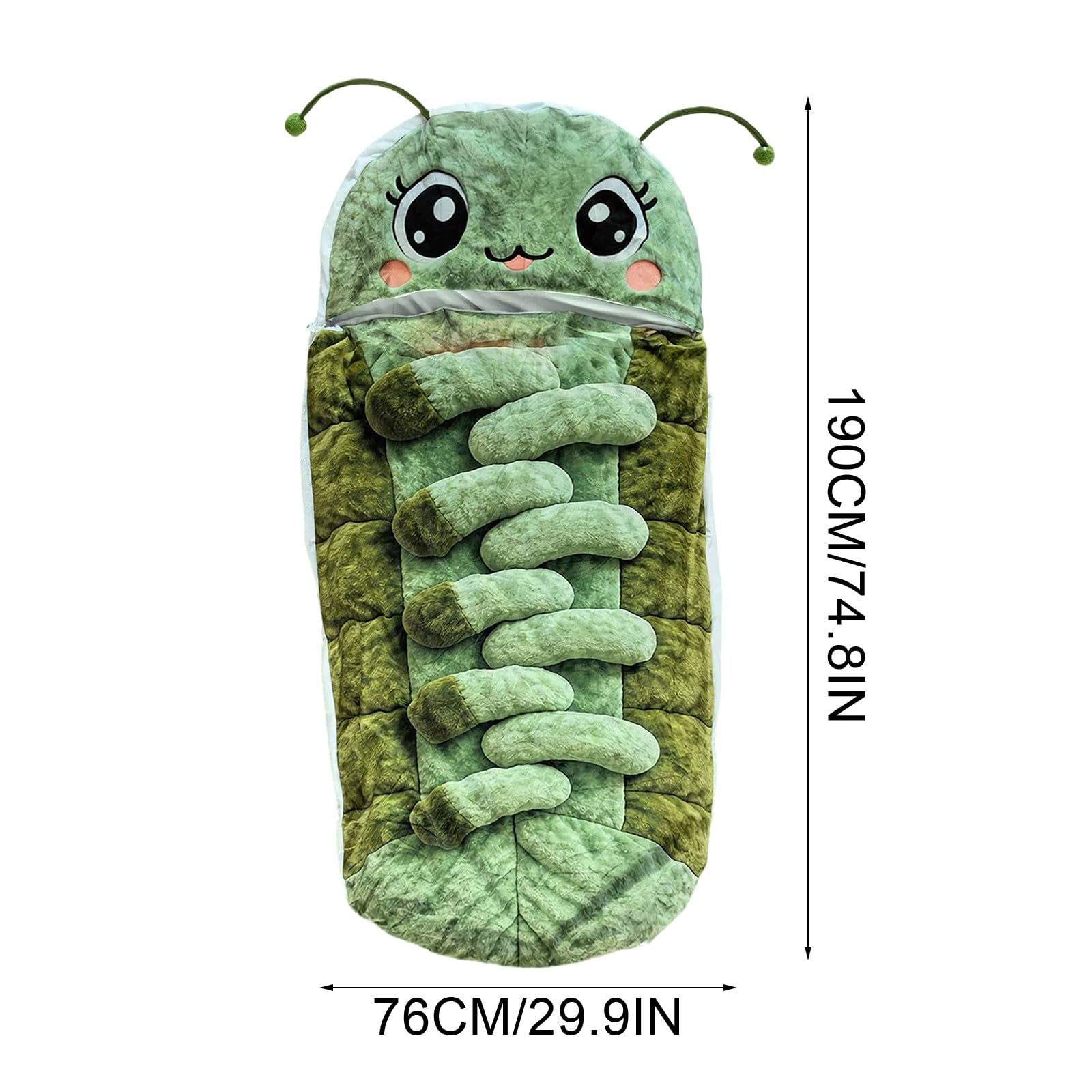 Hugging Caterpillar Schlafsack für Erwachsene, Plüsch Cocoon Lounge Pod mit verstellbarer Zugschnur