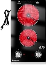 AMZCHEF 2 Burner Electric Cooktop
