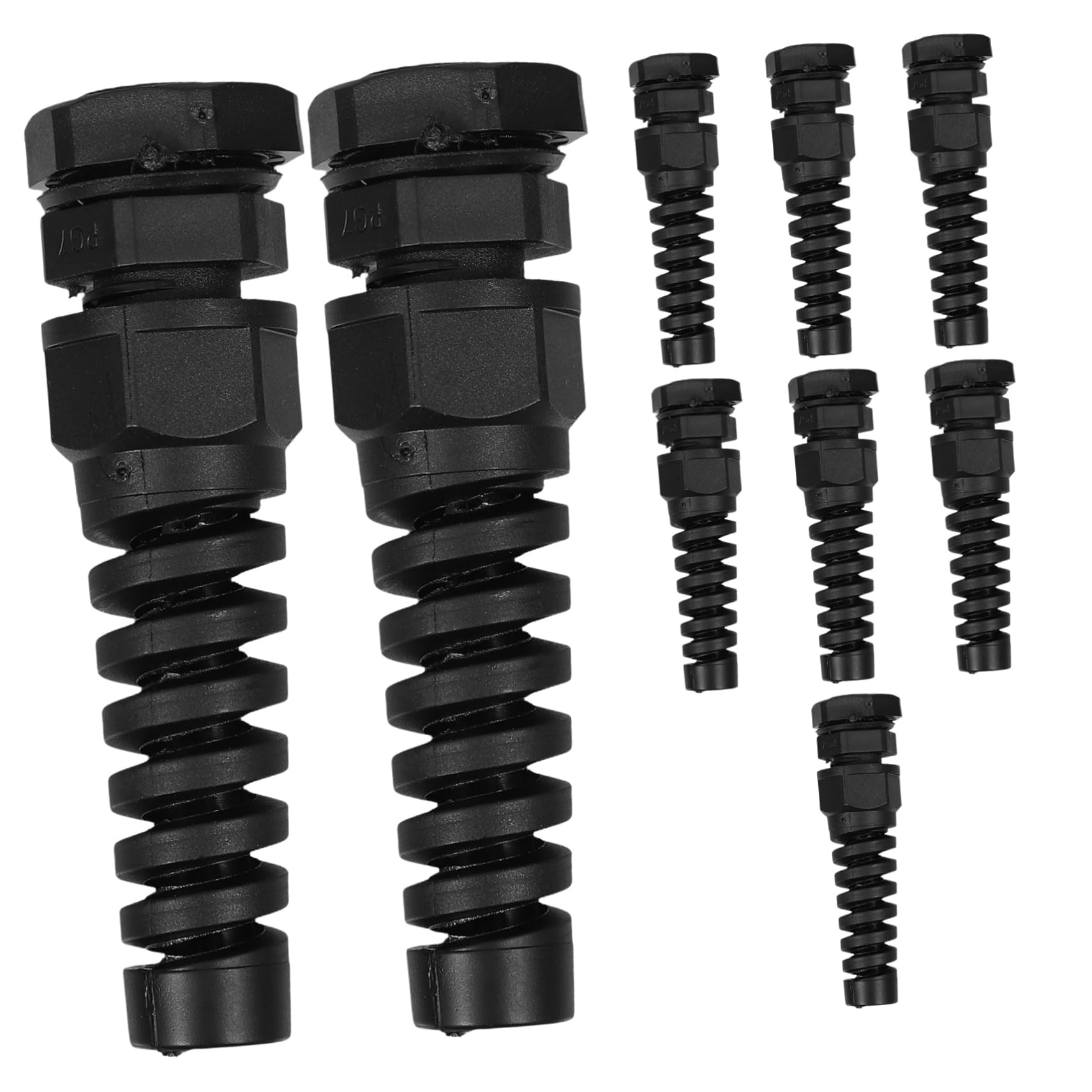 STOBAZA Sturdy Waterproof Cable Glands 10pcs Nylon Strain Relief Connectors Easy Install Cable Joints for Needs