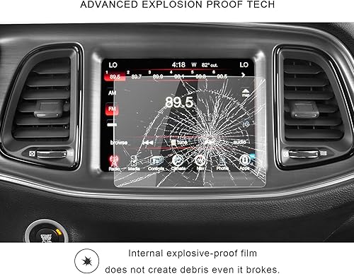 Miniatura 3 de Protector de pantalla para Dodge Challenger 20152019 2020 2021 2022 Dodge Challenger SRT 392 Hellcat Uconnect 8.4 pulgadas pantalla de navegación