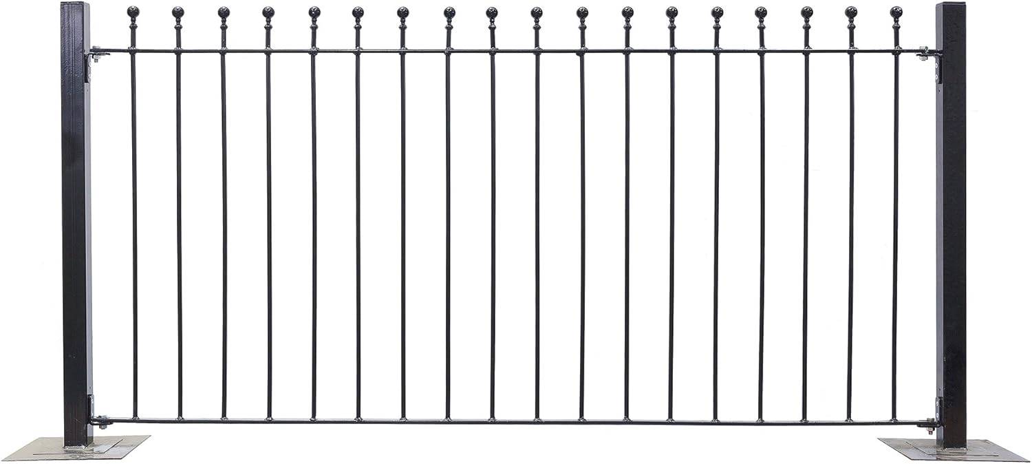 WENLOCK BALL TOP METAL FENCE Amazon.co.uk Garden