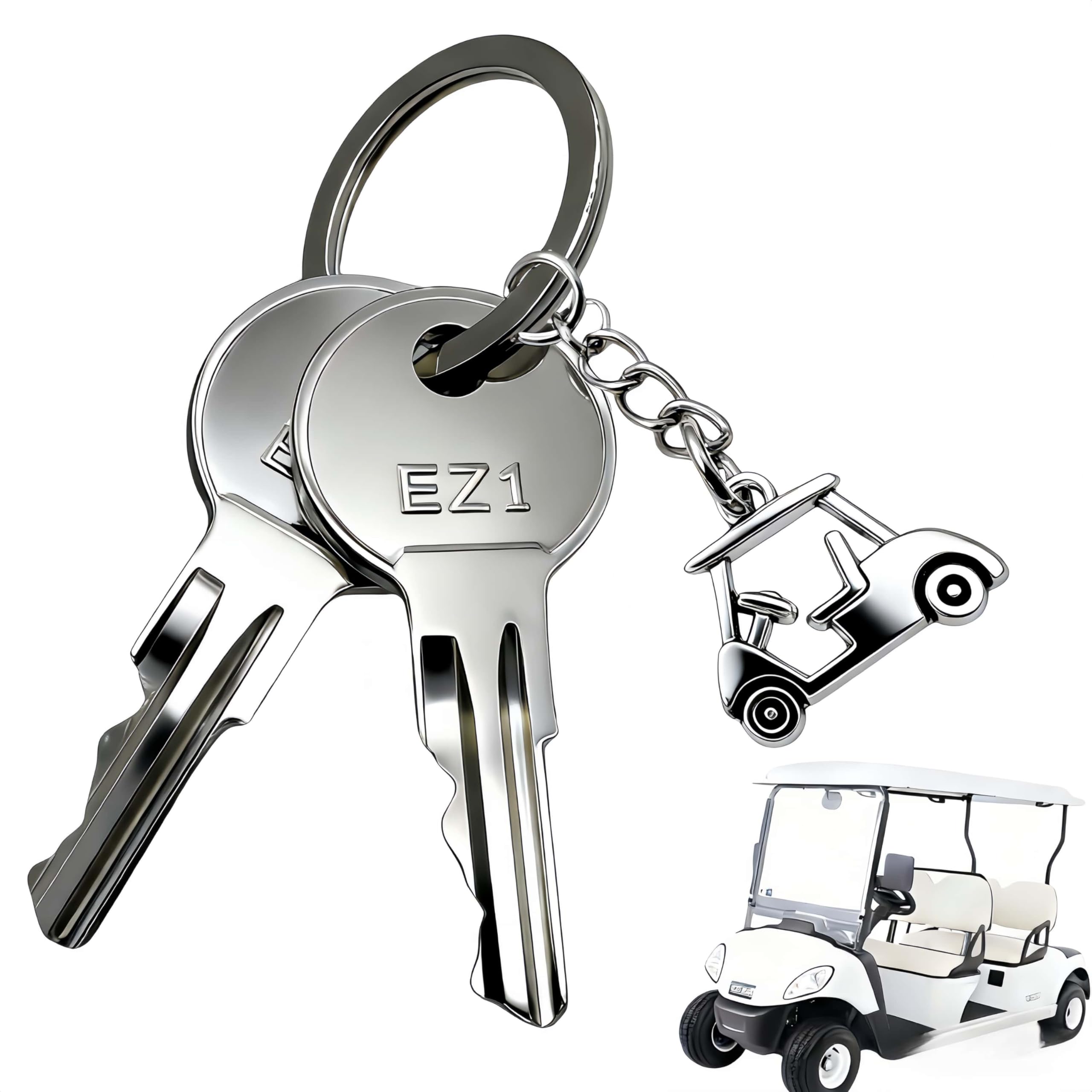 WUKO HUNT Golf Cart EZGO Ignition Keys,Universal Golf Cart Ignition Keys for EZGO TXT&RXV 1982-up Electric and Gas Replacement Ignition Key,OEM# 17063