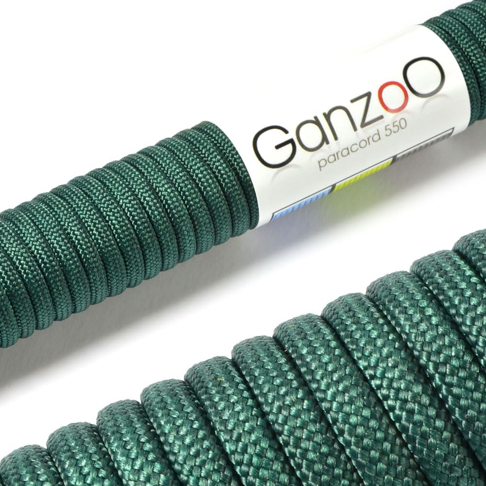 Ganzoo Paracord 550 Tipo 3, Cuerda 4 mm 100 m con 7 hebras Interiores, Funda poliéster/Nylon, para Outdoor Camping Supervivencia, rutas de Trekking, asegurar Tienda, Collar y Correa Perro, Oliva — view 63