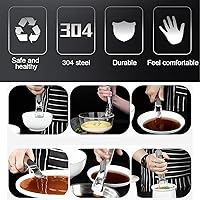 Vista 5 de Clip antiquemaduras, agarrador de sartén de acero inoxidable, soporte de abrazadera de plato para mover placa caliente, olla instantánea, microondas