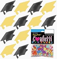 Vista 24 de Confeti Grad Cap Negro, Púrpura Combo - 2 bolsas de media onza (1 oz) (8400/8412)