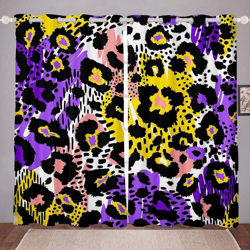 Panneaux de fenêtre motif guépard avec impression haute définition pour décoration africaine