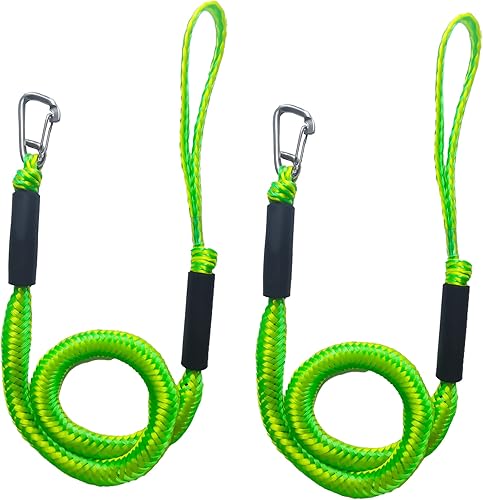 Línea de muelle elástico para barco, cuerda de amarre marina con clip de acero inoxidable, regalo de navegación para hombres, accesorio para lancha