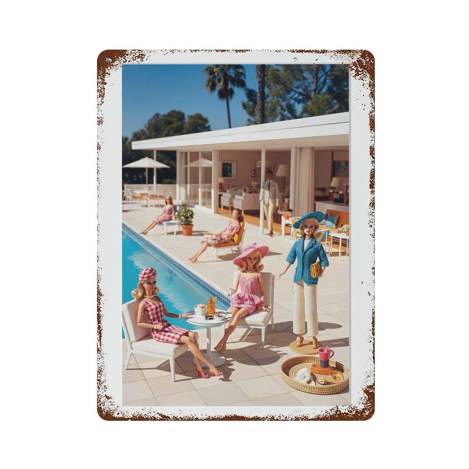 xiaoxiaoshen Vintage Pool Photography S Wall Decor Art Metal Tin Poster Modern Home Decor Art Home Bar Shop Decorations Vintage Sign 40x30cm