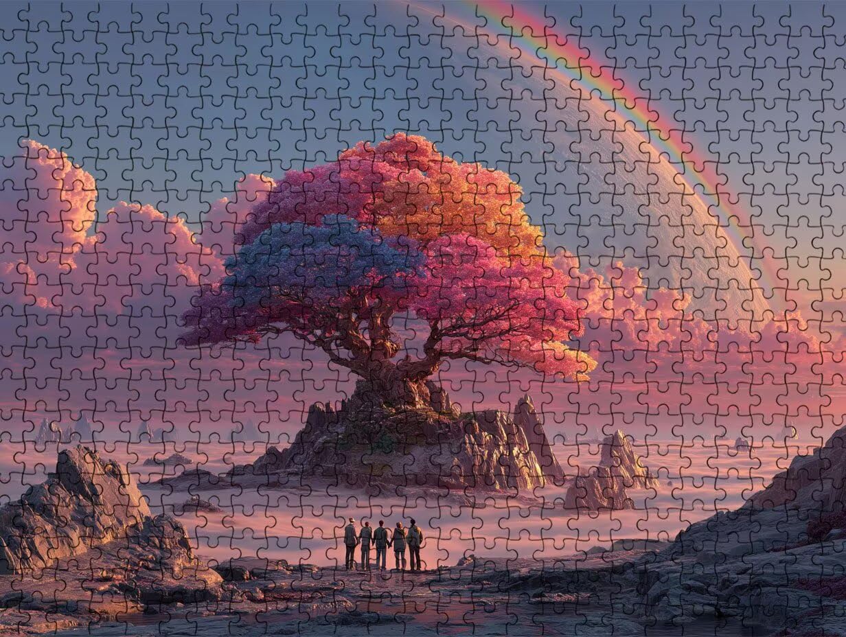 Puzzle 3000 elementów dla dorosłych, marzenia, drzewo, wyzwanie rodzinne, do zabawy, rękodzieło, puzzle, gry zręcznościowe dla dorosłych, wyzwanie dla przyjaciół, R2KH612