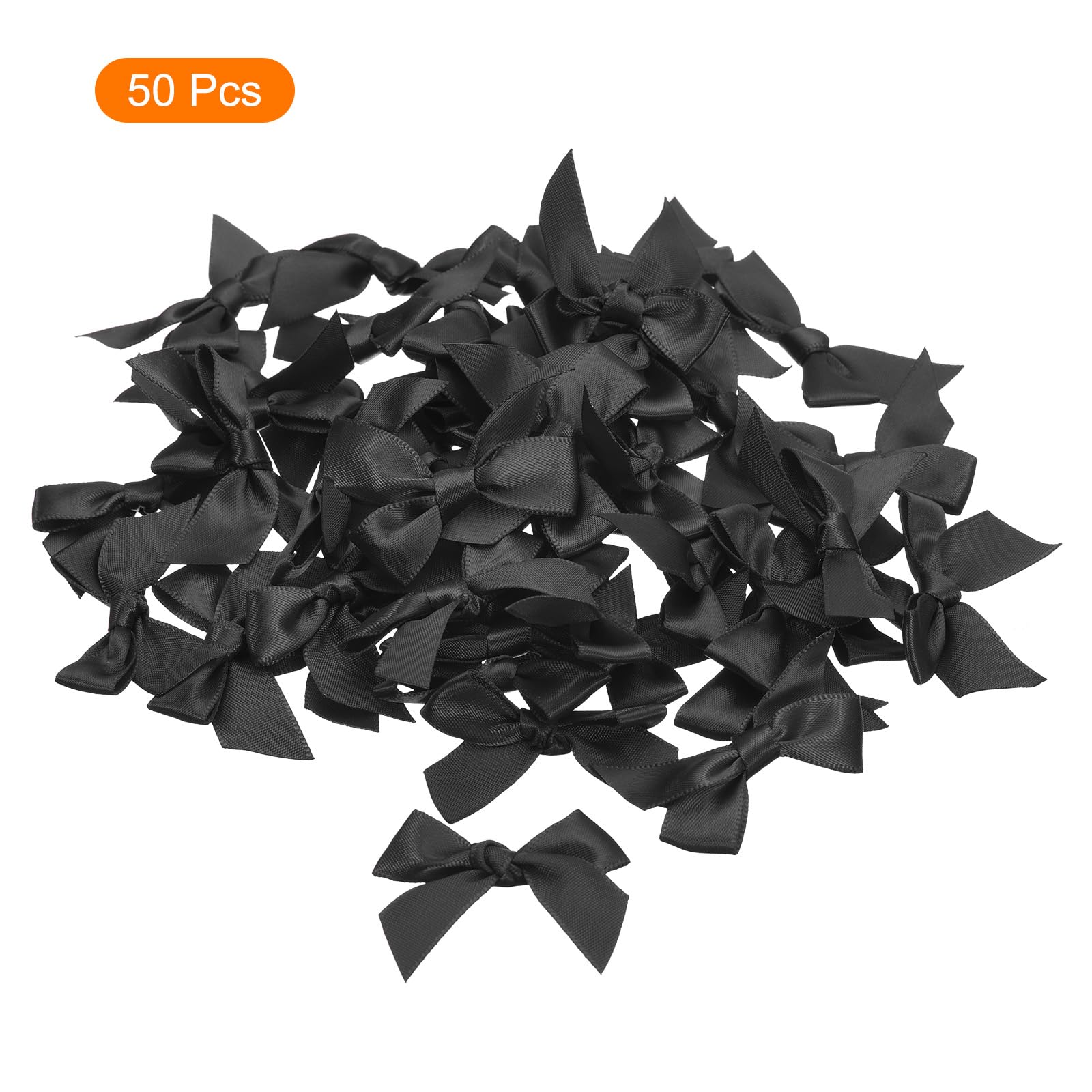 サテンリボンまとめ売り　15㎜幅リボンとミニリボンボウ　訳あり Amazon.co.jp: uxcell 50個セット ミニリボンボウ ミニファブリック