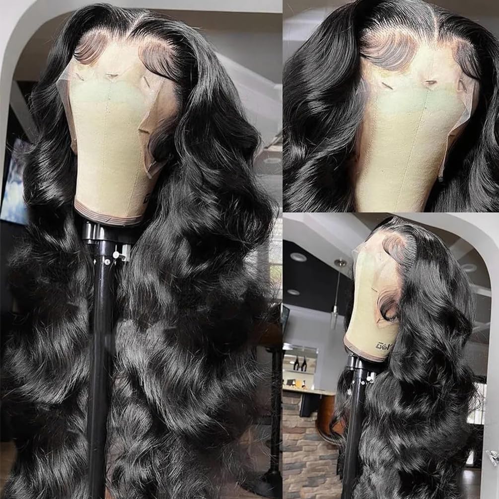 Amazon.com : Fongly 13x6 Lace Front Wigs Human Hair 200  display picture 2