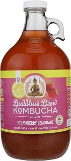 Buddhas Brew Strawberry Lemonade Kombucha, 64 Fz