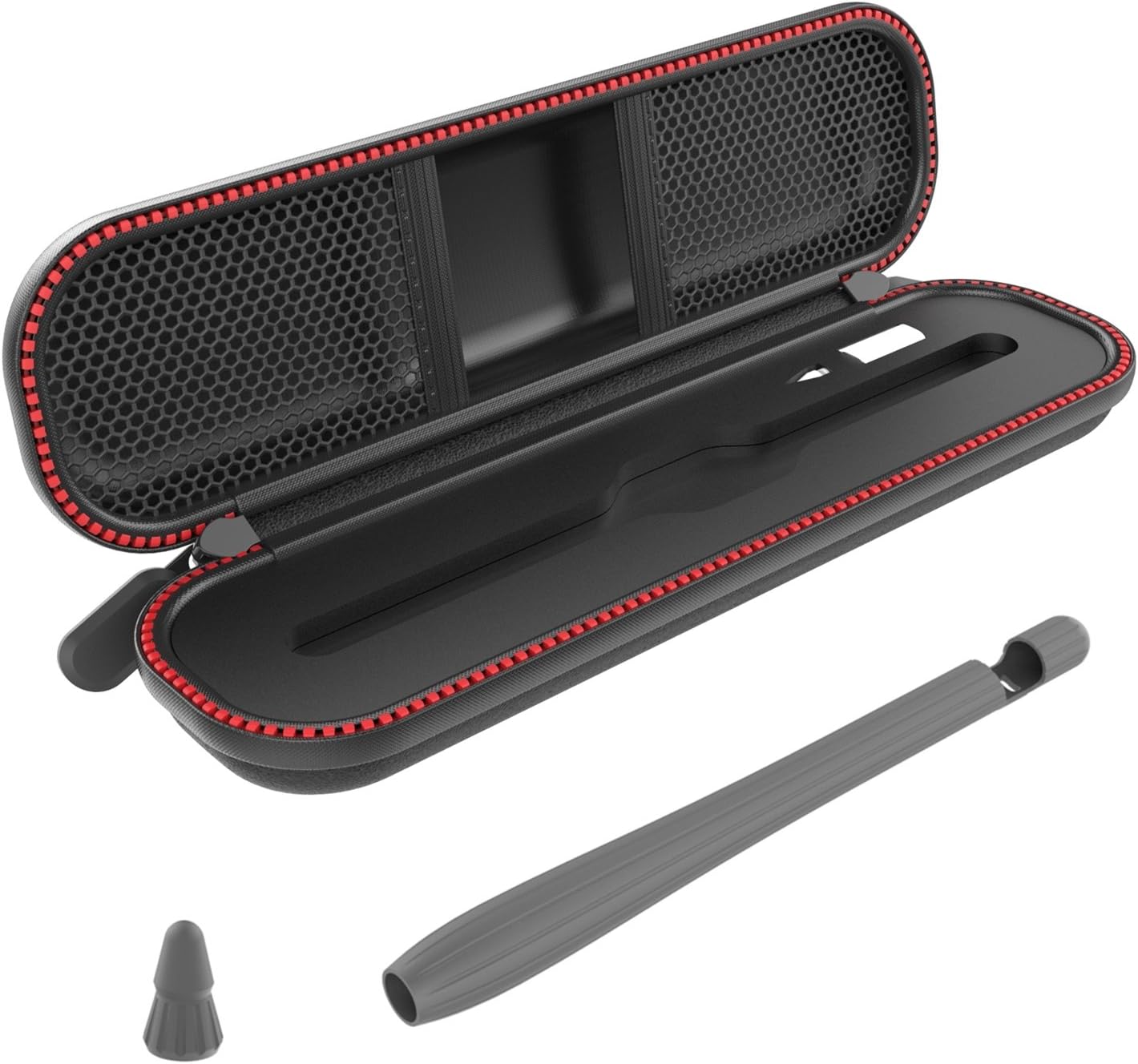 Moretek for Apple Pencil Case and Box, Sleeve Cases with Hard Protective Cases Carrying Pouch Cover Cap Bag for Apple Pencil Accessories (Grey)