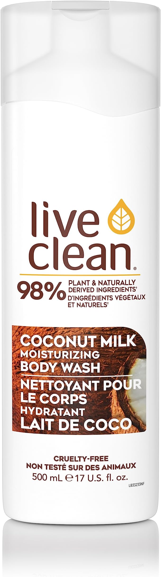 Live Clean Coconut Milk Moisturizing Body Wash, 17 oz.