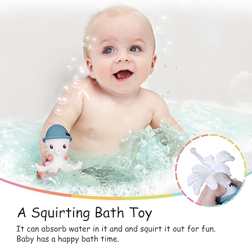 Miniatura 39 de Mombella - Juguetes de dentición para bebés de 6 a 12 meses, mordedor de pulpo Mombella de 12 a 18 meses, juguetes de dentición para bebés de 6 a 9