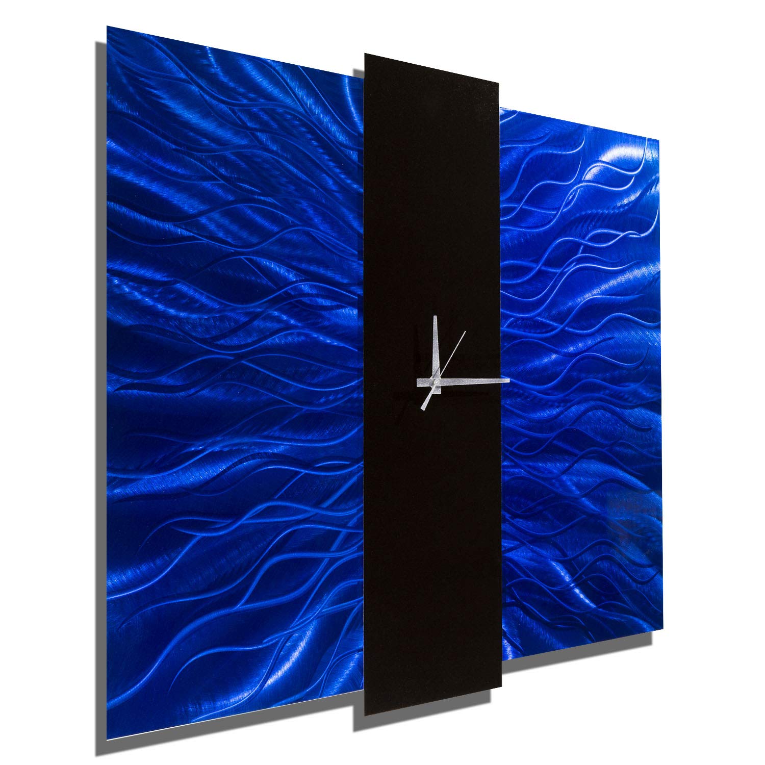 装飾壁時計 モダンメタル壁アート Jon Allen サイン入り 装飾壁時計