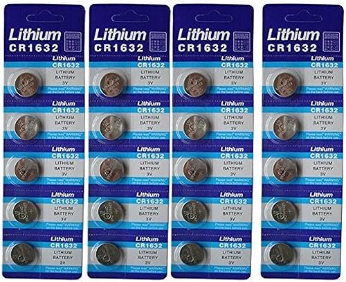 Generic CR1632BR163216323V baterías de litio 20pcs 4tarjetas FBA