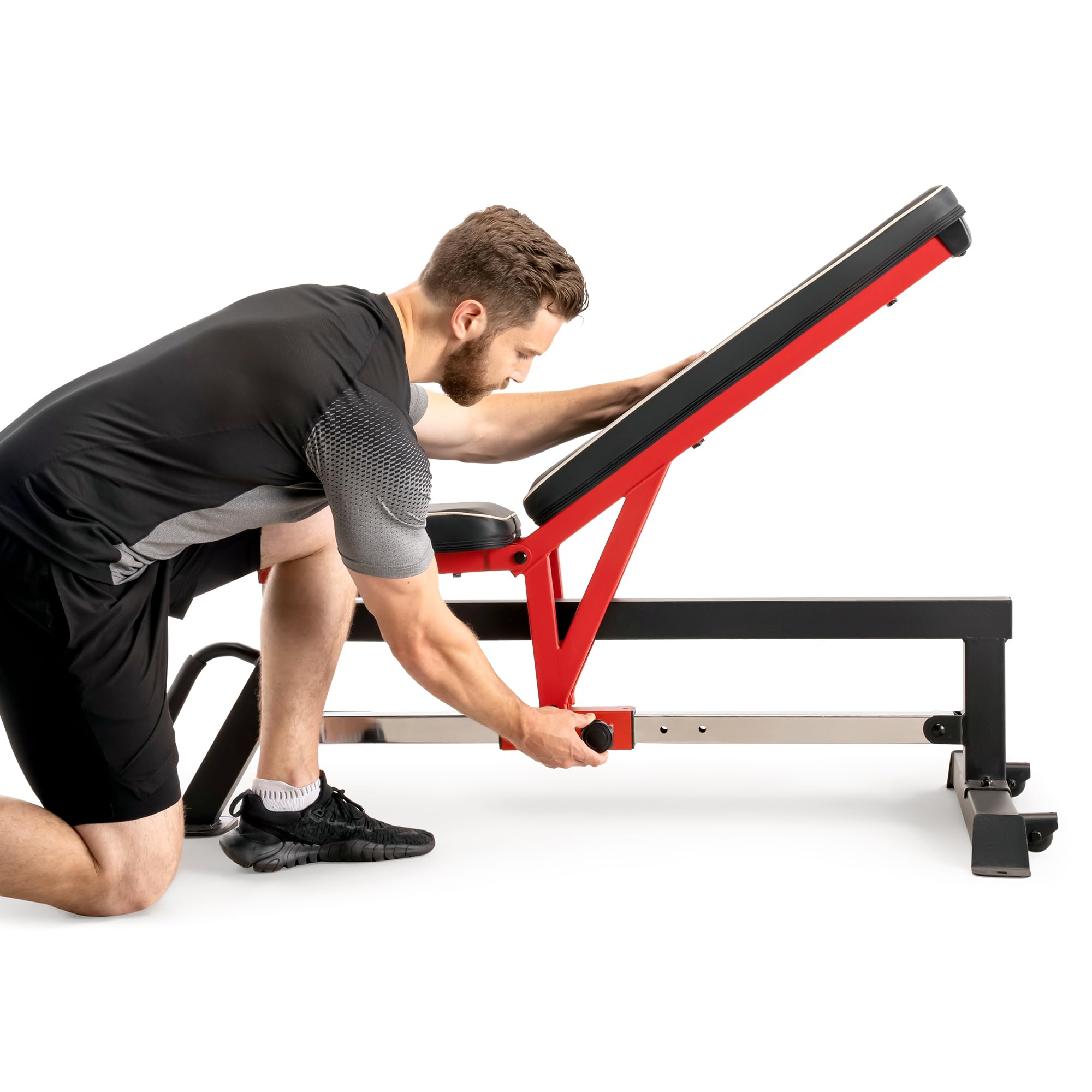 Foldable Standard Weight Benches, Adjustable Strength Training Benches for Full Body Workout