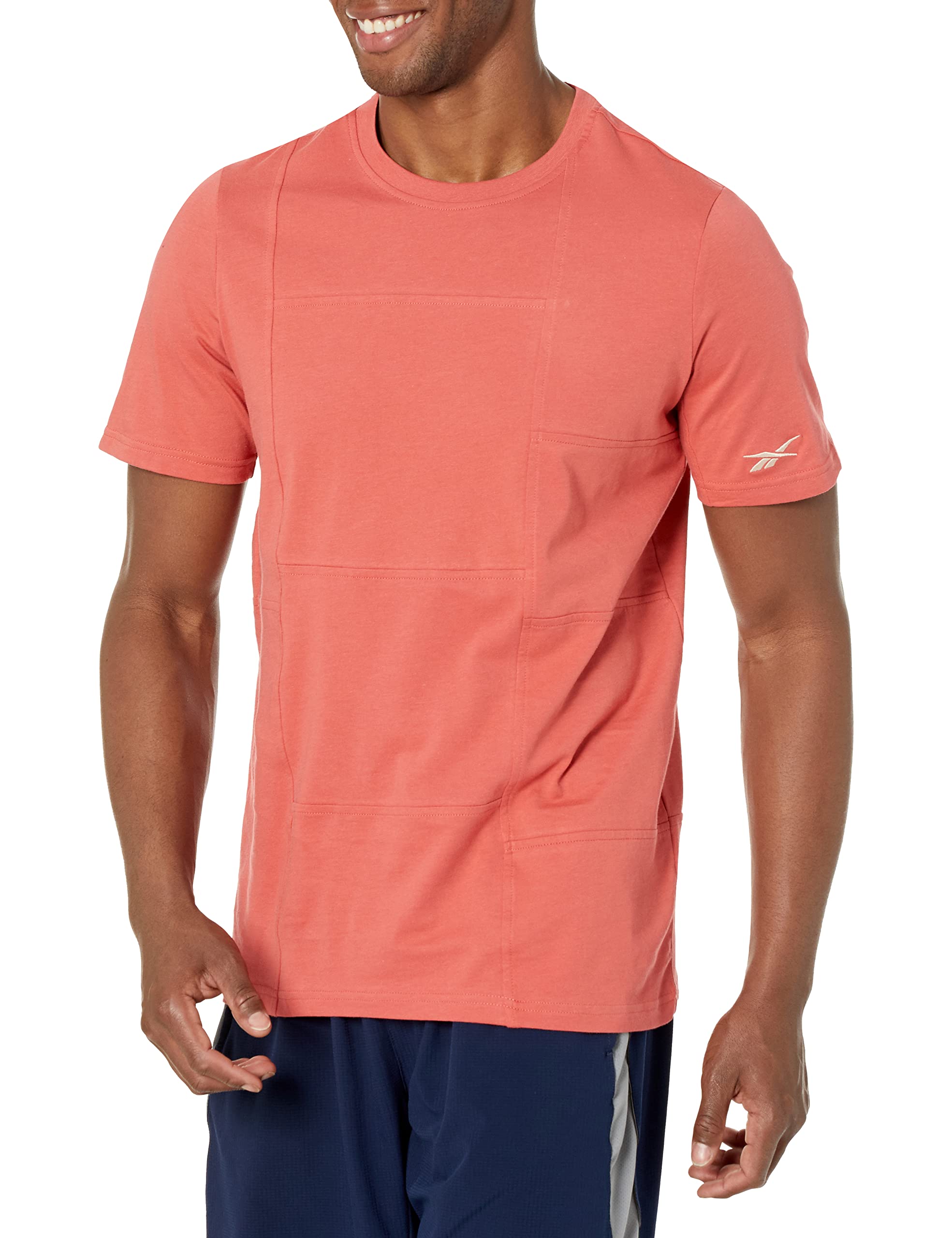 Reebok Men's Standard Minimal Waste Tee, Rhodonite, X-Large