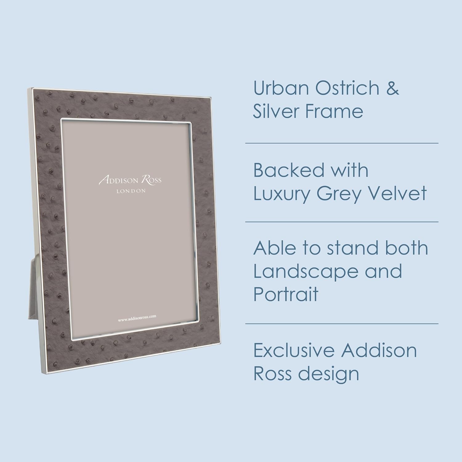 Addison Ross Faux Ostrich Picture Frame (Twilight) (4x6)