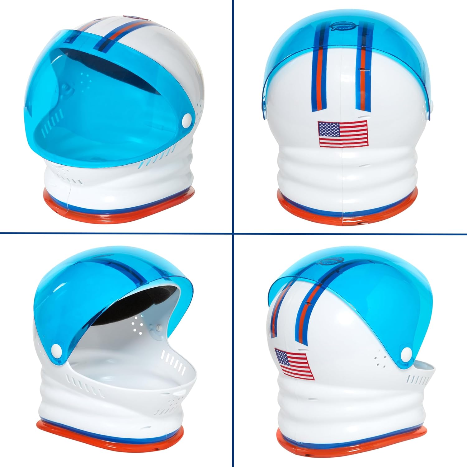 Rubies Charades Unisex Adult Astronaut Helmet Costume Headwear, White, Standard US