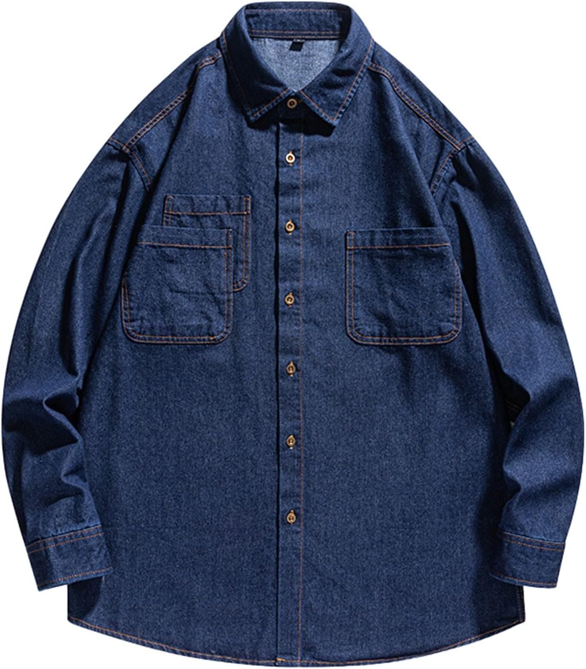 メンズデニムジャケット ウォッシュ加工 カジュアル 長袖シャツ 春秋向け スタイリッシュ 万能アウター 快適 丈夫 クラデザイン36
