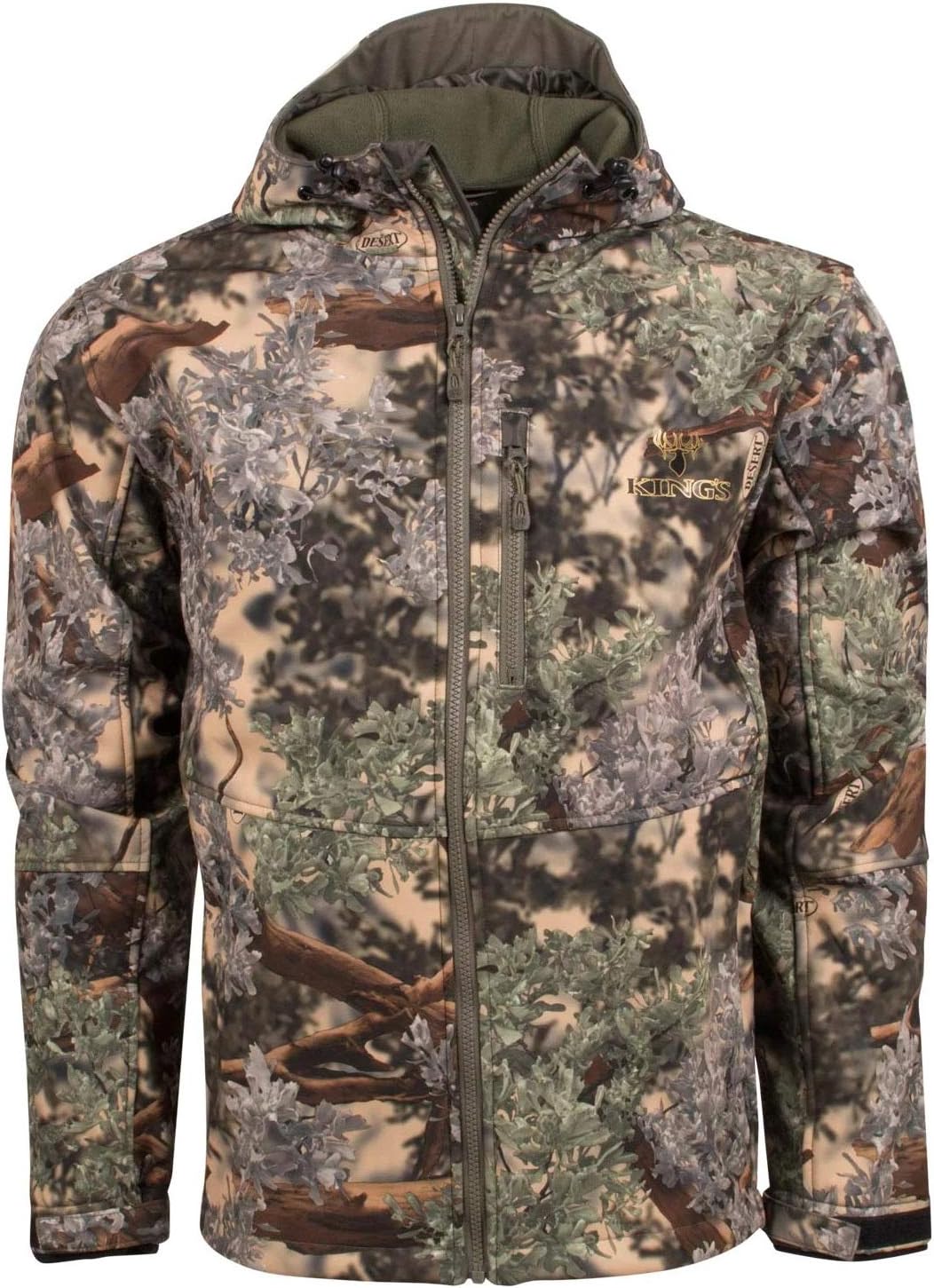King's Camo KC1 Two-Layer Soft Shell Hooded Jacket